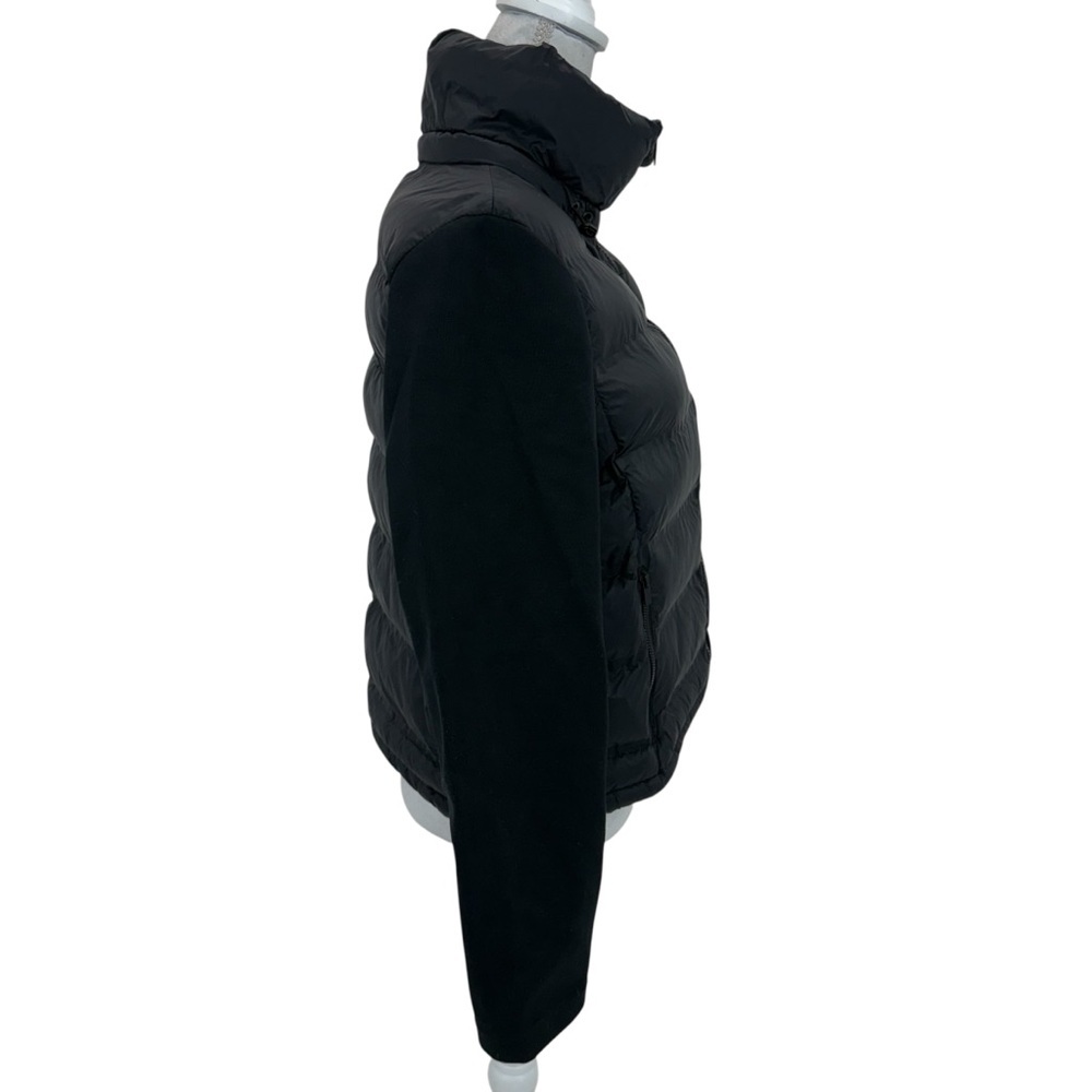 NWT Chico’s Zenergy Scuba Mix Puffer Coat size 10/1.5 Black - Picture 3 of 16